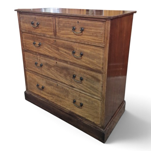 Large antique edwardian inlaid - edwardian,