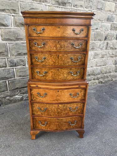 Quality burr walnut chest - burr,