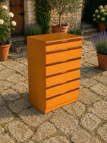 Mid century teak veneer - teak, avalon