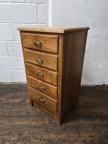 Vintage drawer oak chest - drawer,