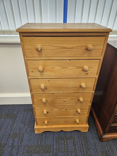 Solid pine tallboy chest - solid,