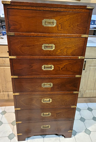 Vintage campaign style tallboy - style,