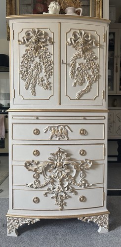 French style ornate painted - ornate,