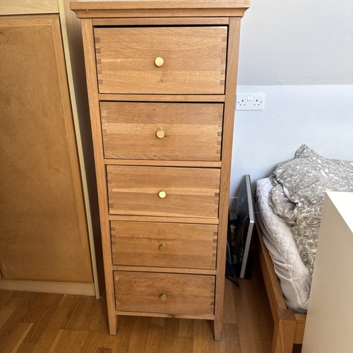 Tall boy drawers - solid, oak