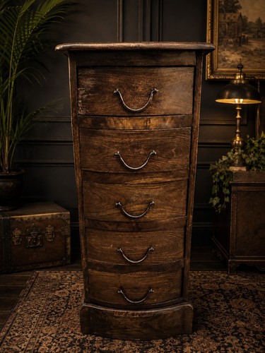 Antique solid wood tallboy - antique,