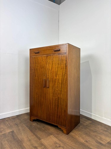 Vintage oak tallboy - vintage, wardrobe