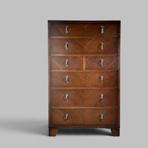 Vintage oak tallboy - tallboy, chest