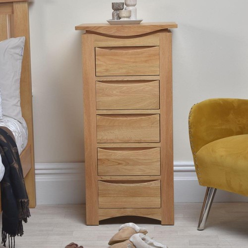 Solid oak tallboy - solid, of