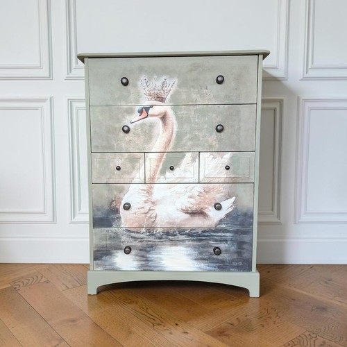 Stag chest drawers - chest, tallboy