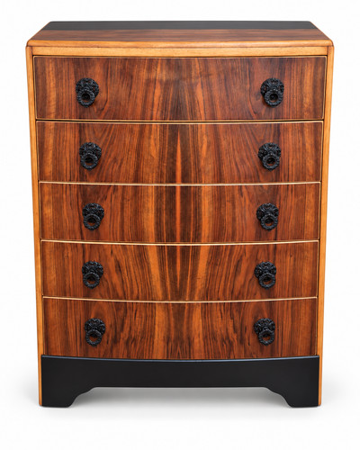 Art deco walnut bow - art, 5