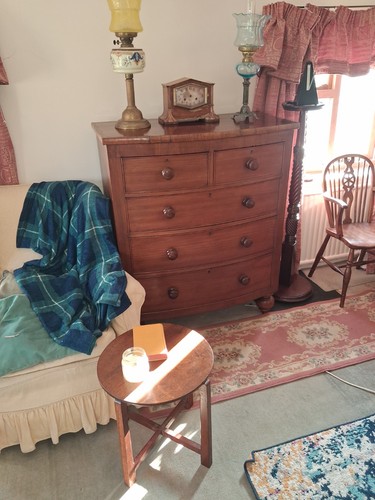 Antique tall boy chest - tall,